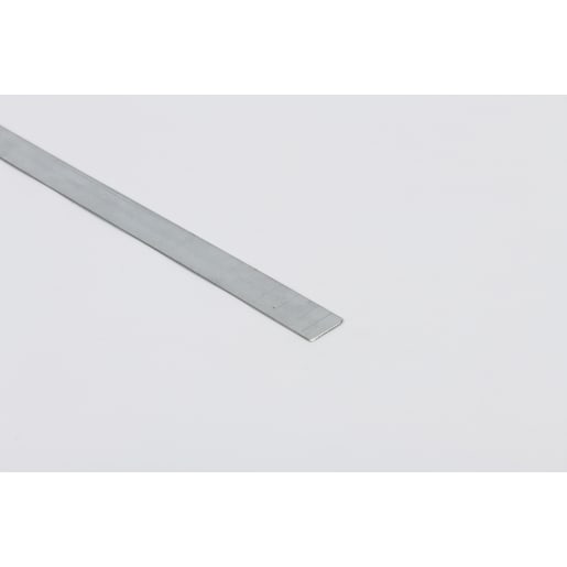 Rothley Chrome Galvanised Steel Flat Bar 1m x 23.5 x 1.2mm