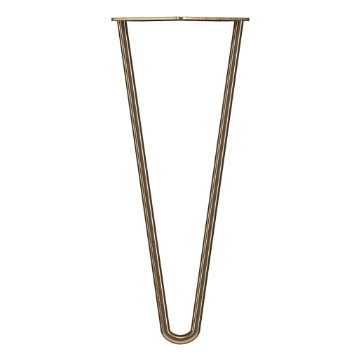 Rothley Hairpin Leg 2 Pin 350mm Antique Brass