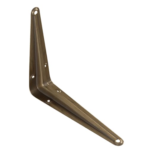 Rothley London Pattern Shelf Bracket 150 x 125mm Antique Brass