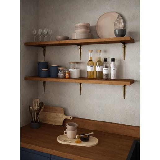 Rothley London Pattern Shelf Bracket 150 x 125mm Antique Brass