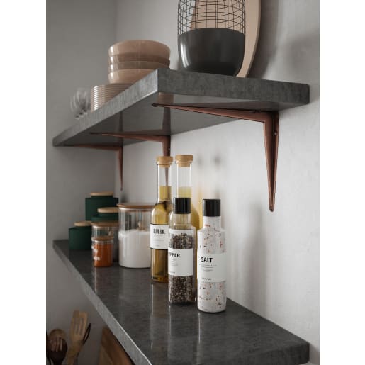 Rothley London Pattern Shelf Bracket 150 x 125mm Antique Copper