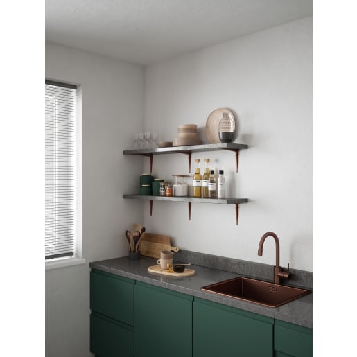 Rothley London Pattern Shelf Bracket 300 x 250mm Antique Copper