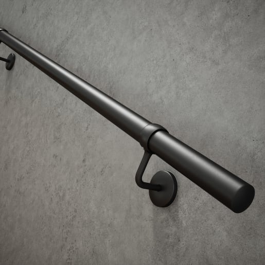 Rothley Matt Black Handrail Kit 3.6m