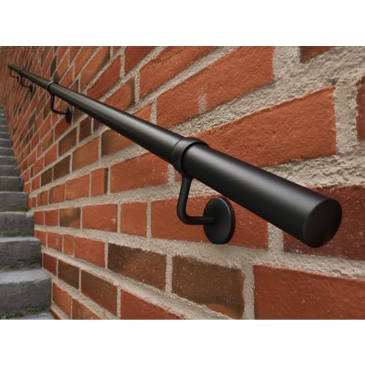 Rothley Matt Black Handrail Kit 3.6m