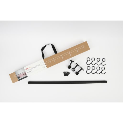 Utensil Rail 19mm x 600mm Matt Black