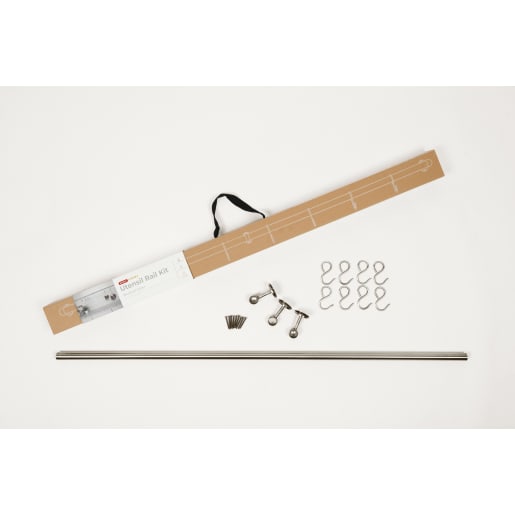 Utensil Rail 19 x 1000mm Brushed Stainless Steel