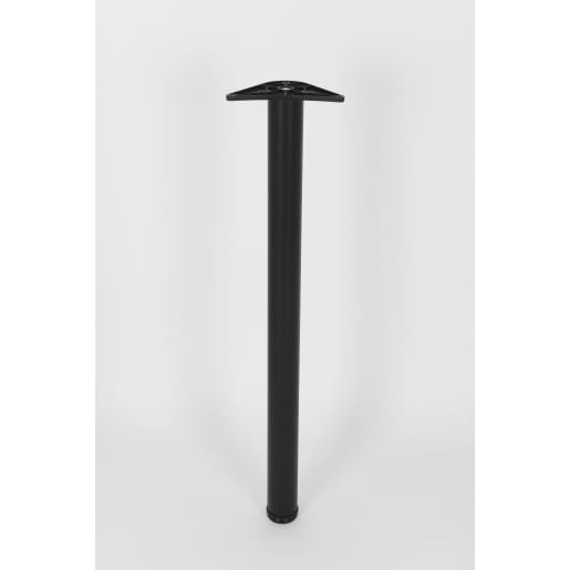 Rothley Baroque Worktop Support Table Leg 60 x 870mm Matt Black