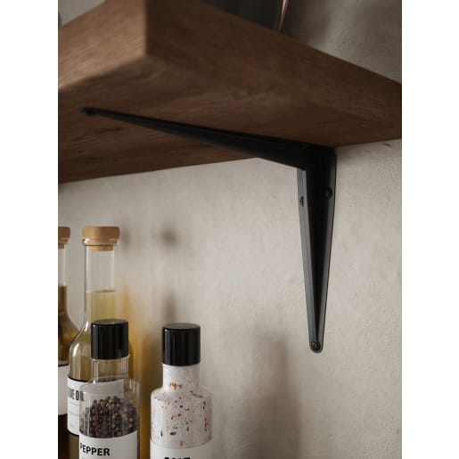 Rothley London Pattern Shelf Bracket 250 x 200mm Matt Black