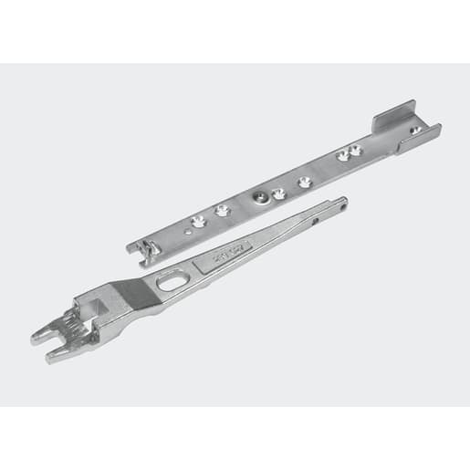 Dorma End-Load Slide Arm & Channel Silver