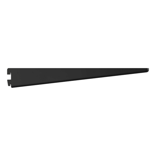 Rothley Baroque Twinslot Shelf Bracket 470mm Long Matt Black