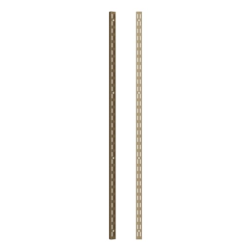 Rothley Baroque Twin Slot Wall Upright 710mm Long Antique Brass
