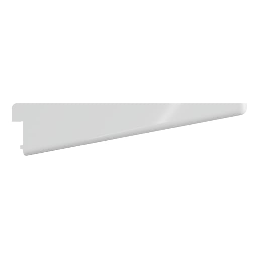 Rothley Twinslot Shelf Bracket Antibacterial 170mm White