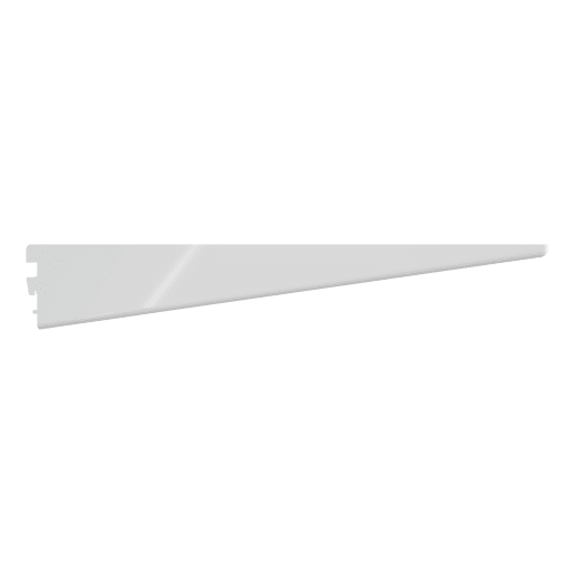 Rothley TwinslotShelf Bracket 470mm Long Antibacterial White