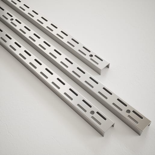 Rothley Baroque Twin Slot Wall Upright 710mm Long Krome