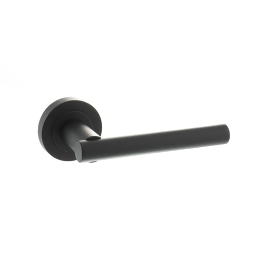Status Nebraska Lever on Round Rose Matt Black