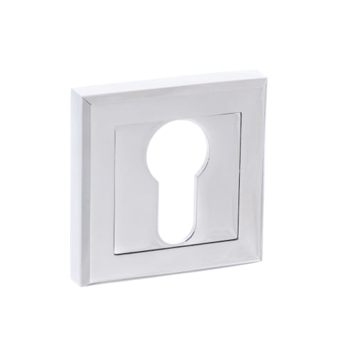 Status Euro Escutcheon on Square Rose Polished Chrome
