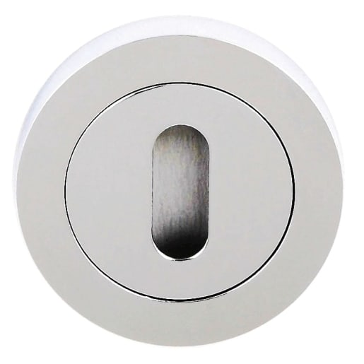Status Key Escutcheon on Round Rose Polished Chrome