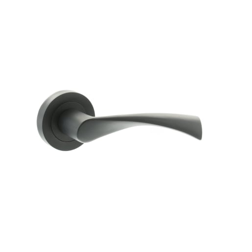 Status Colorado Lever on Round Rose Matt Black