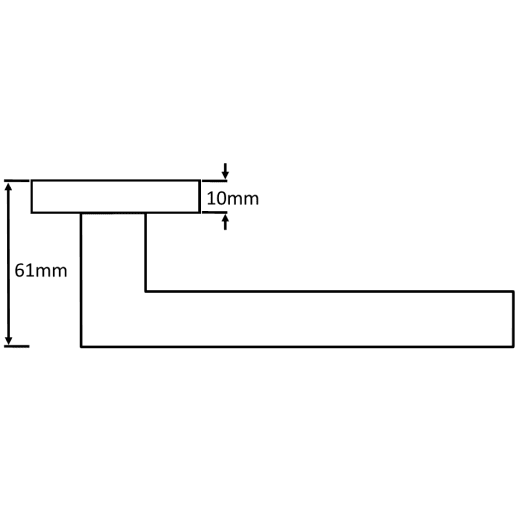 Status Texas Lever on Round Rose Satin Chrome