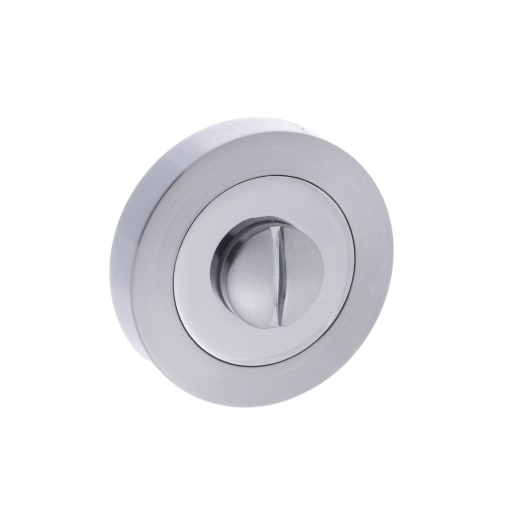 Status Turn & Release on Round Rose Satin Chrome/Polished Chrome
