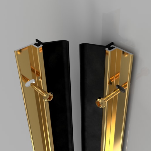 Stormguard RYT-X Around Door Seal Set Gold Finish Aluminium 2134mm