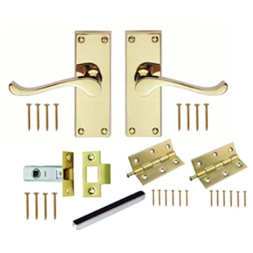 Carlisle Brass Victorian Contract Scroll Lever Pack Polished Brass