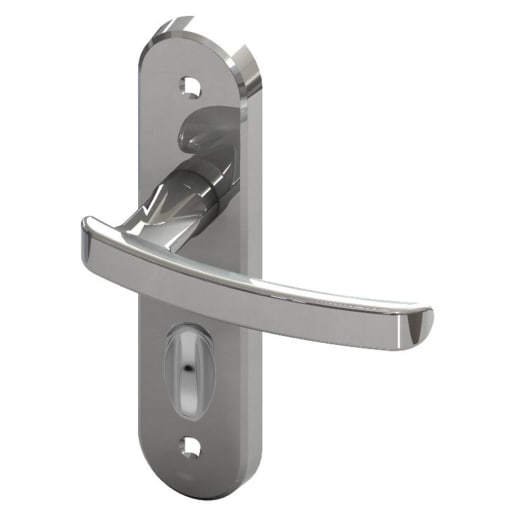 Serozzetta Arc Bathroom Door Lever Polished Chrome