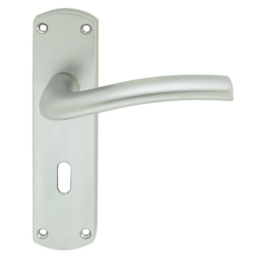 Serozzetta Cuatro Door Lever Lock Satin Chrome