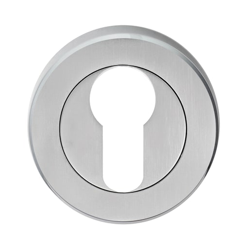 Serozzetta Euro Escutcheon 50mm Satin Chrome