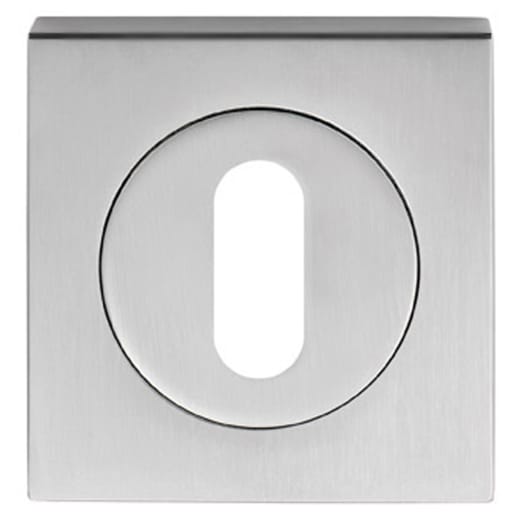 Serozzetta Cube Standard Key Escutcheon Polished Chrome