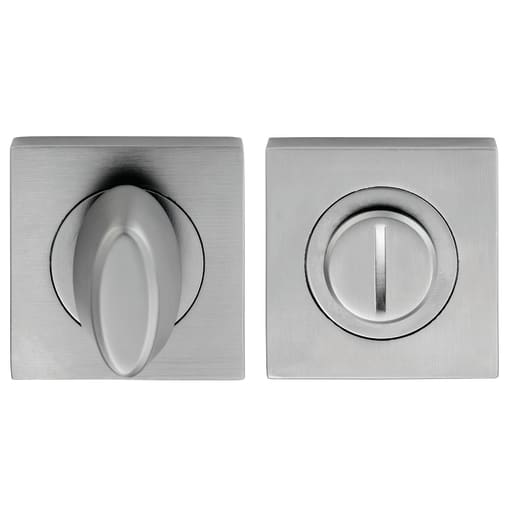 Serozzetta Square Rose Turn and Release Satin Chrome