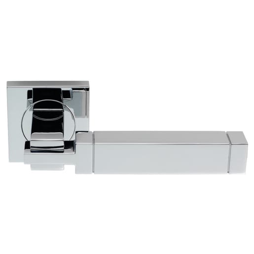 Serozzetta Lever on Square Rose Cube Polished Chrome