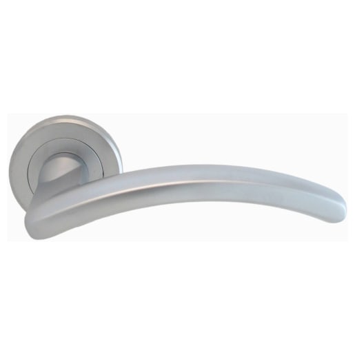 Serozzetta Design Lever on Round Rose Satin Chrome