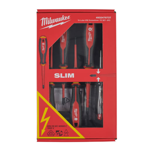 Milwaukee Tri Lobe VDE Screwdriver Set 5 Piece