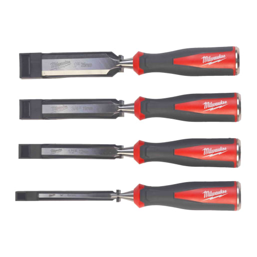 Milwaukee Beveled Edge Chisel Set 4-Piece