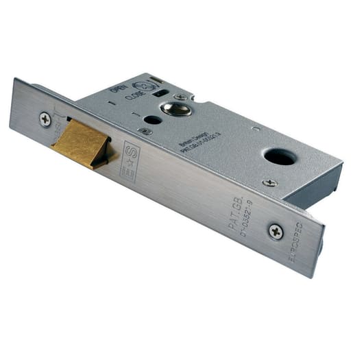 Eurospec Easi-T Upright Architectural Latch 76mm Satin Stainless Steel