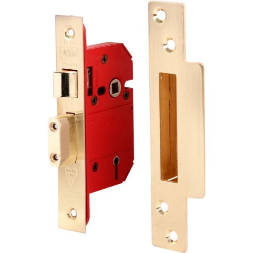 Union StrongBOLT 5 Lever Mortice Sashlock 68mm Polished Brass
