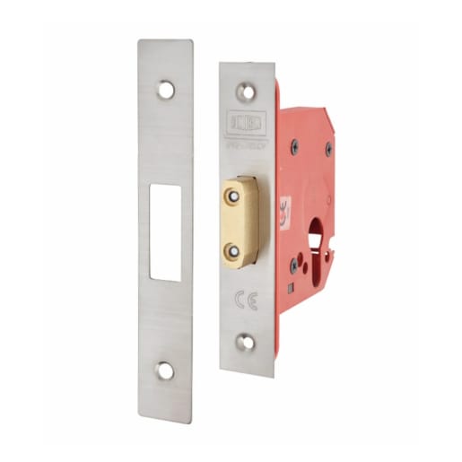 Union 21EU StrongBolt Euro Profile Deadlock 81mm Stainless Steel