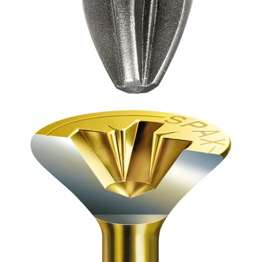 SPAX YELLOX Coated Universal Woodscrews PZ2 Bit Recess 5.0 x 50mm Box of 200