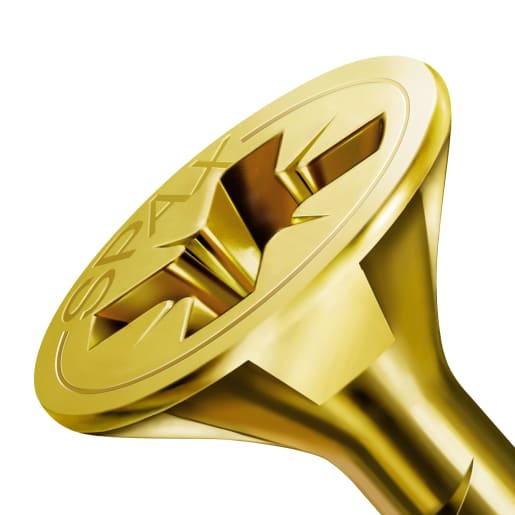 SPAX YELLOX Coated Universal Woodscrews PZ2 Bit Recess 5.0 x 50mm Box of 200