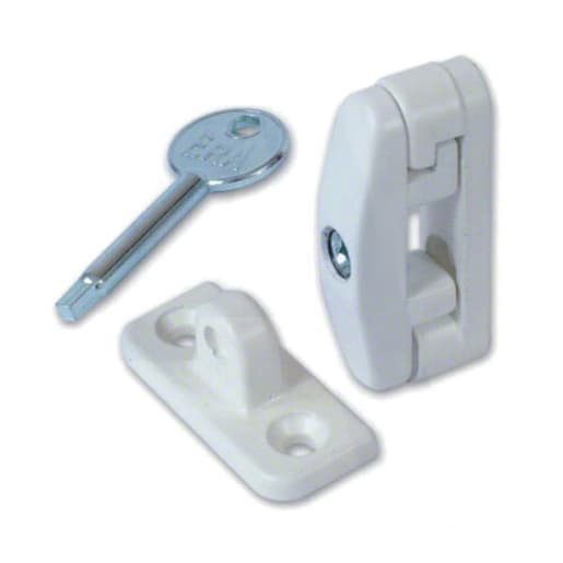 ERA Swinglock with Standard Key 53 x 13 x 23mm White