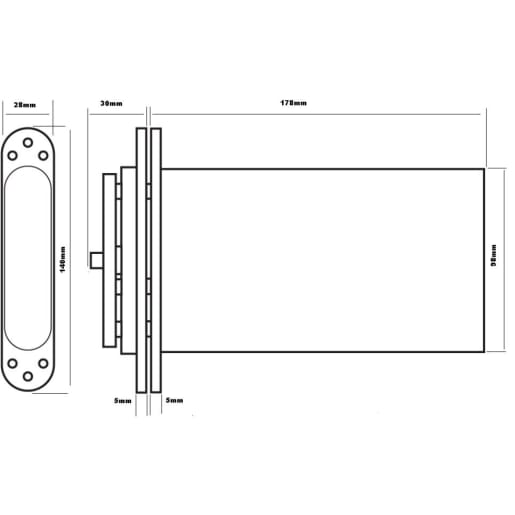 Perko Powermatic Adjustable Door Closer Polished Chrome